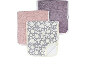 Copper Pearl Baby Burp Cloth Large 21''x10'' Size Premium Absorbent Triple Layer 3-Pack Gift Set''Lacie'' (LC-FPB6-Z7TV)