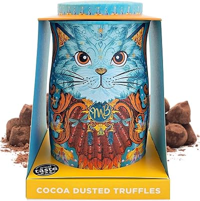 Monty Bojangles Spirit Blue Cocoa Dusted Truffles Cat Tin 135g Coconut Crush