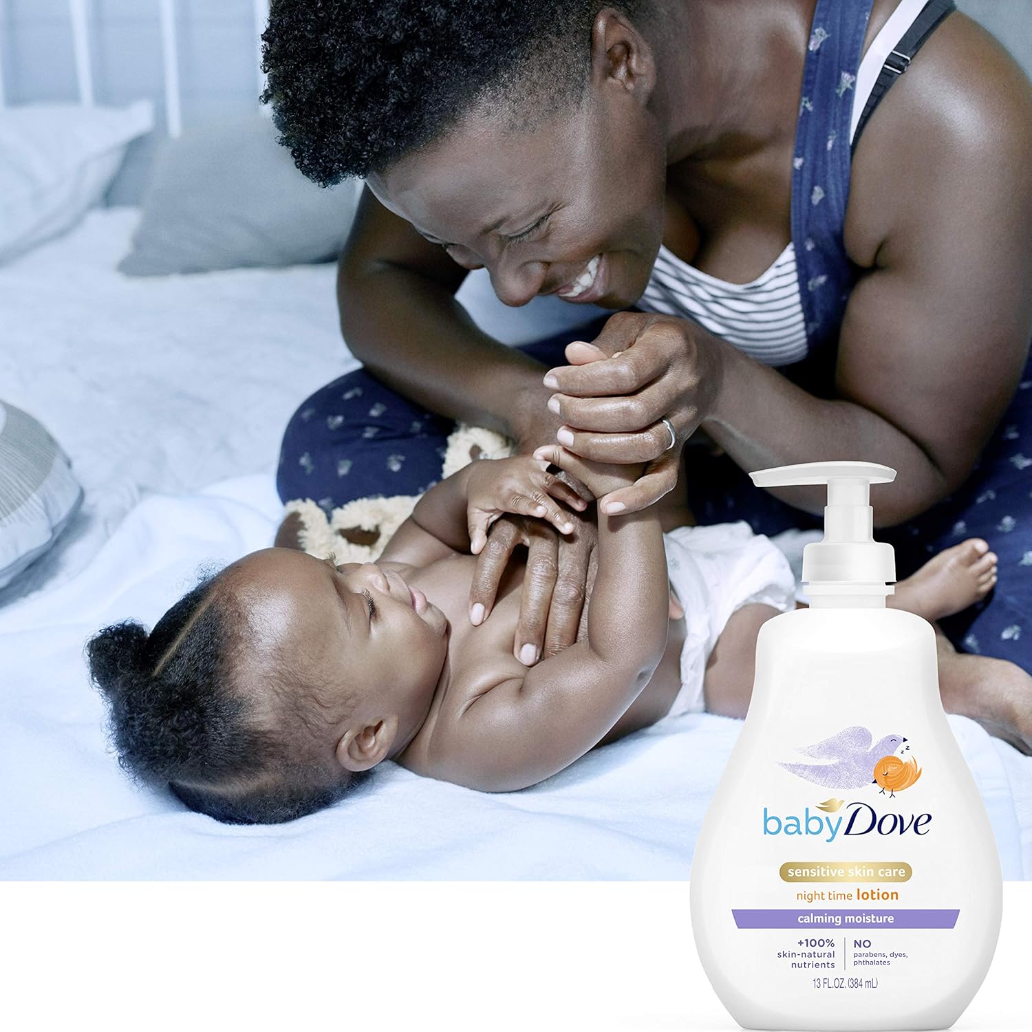 Baby Dove Sensitive Skin Care Baby Lotion For a Soothing Scented Lotion Calming Moisture Hypoallergenic and Dermatologist-Tested 13 oz: Beauty