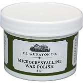 E.J. Wheaton - Microcrystalline Wax Polish, Preserves and Protects Metal, Leather and Wood Surfaces, Made in USA (8 oz.)