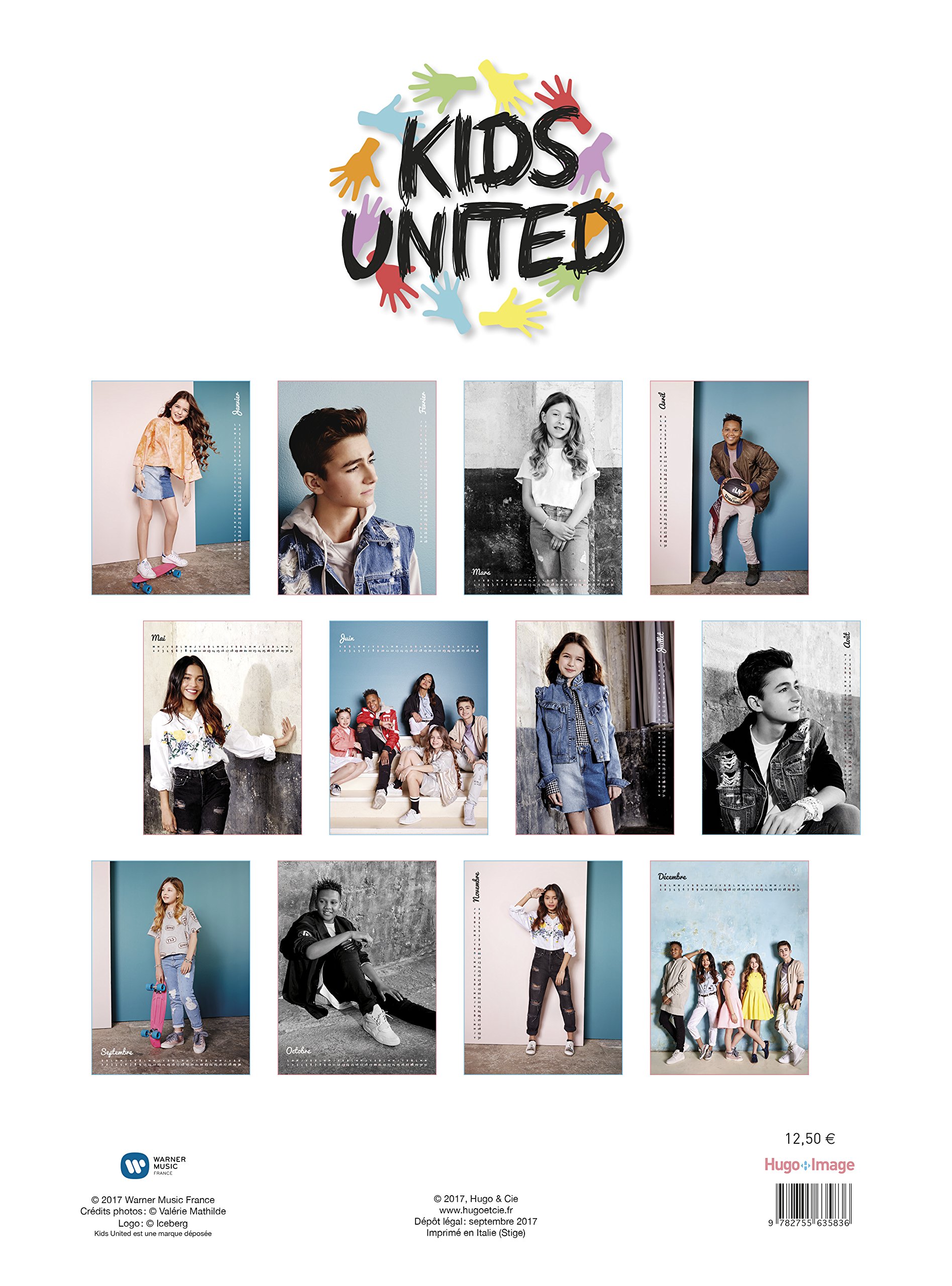 Calendrier Mural Kids United 2018 Amazon Co Uk Collectif 9782755635836 Books