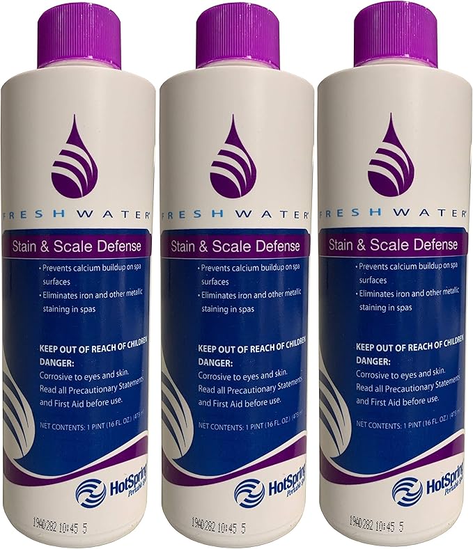Hot Spring 76761 Freshwater Stain and Scale Defense 3 Pack