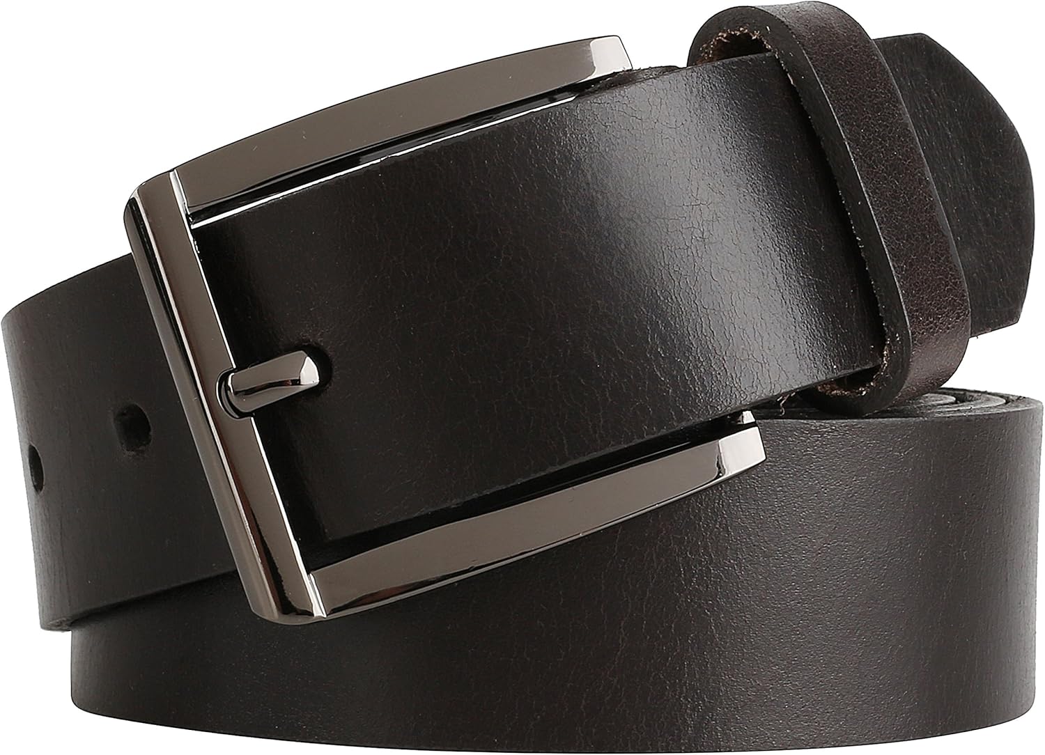 Men's Full Grain Classic Leather Belt, 1.25 Men's Full Grain Classic Leather Belt, 1.25