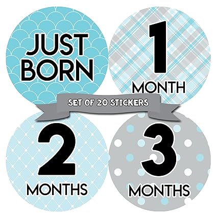 Amazon.com: Baby Monthly Stickers | Month Stickers for Baby Boy ... Amazon.com: Baby Monthly Stickers | Month Stickers for Baby Boy ...