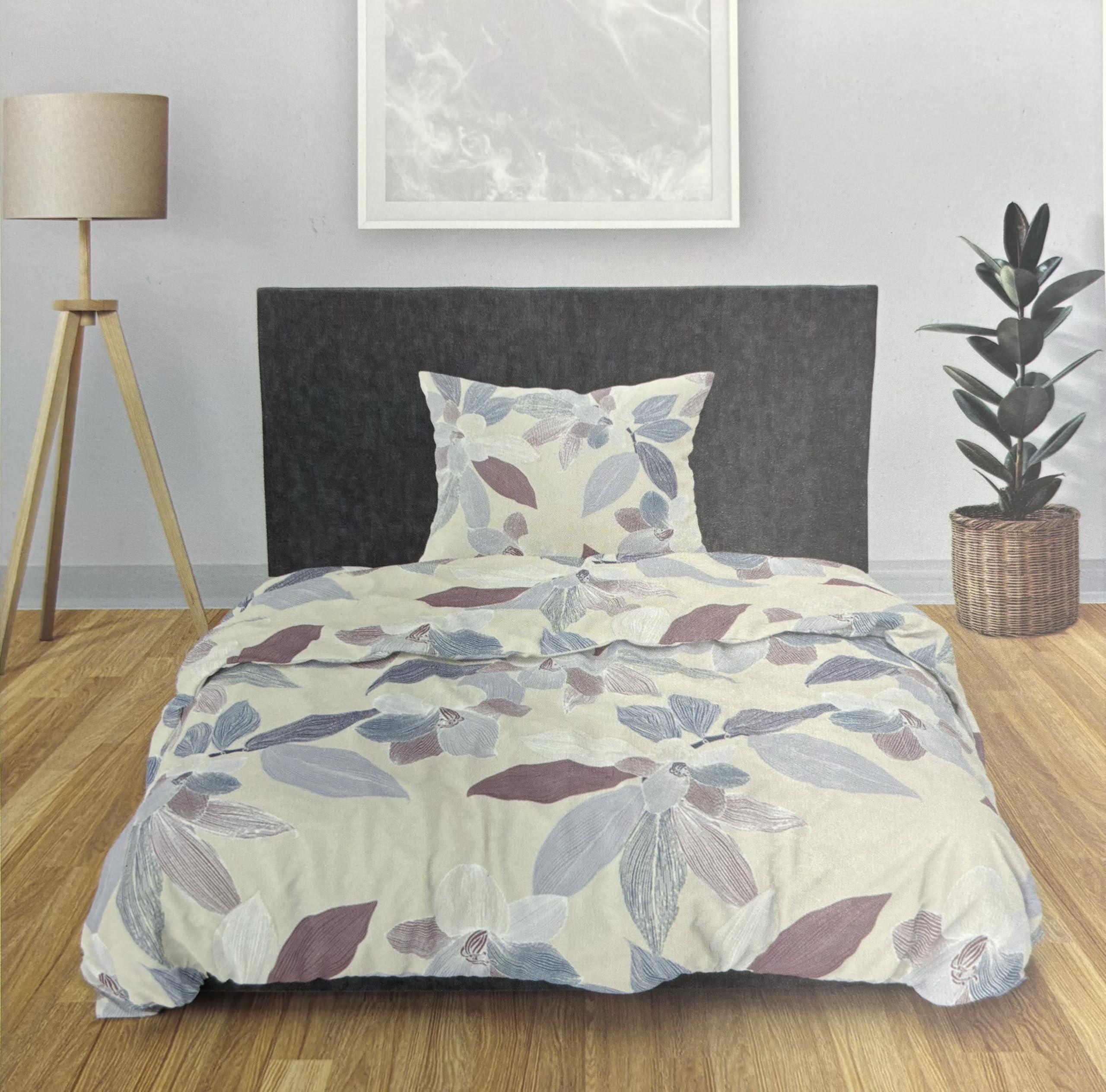 JYC CREATIVE Duvet Cover Set, Sheets, Pillow Case, with Design, 100% Polyester, 4 Pieces for 90, 135 and 150 cm Beds, Suitable for All Seasons, (Pattern2, Bed180)