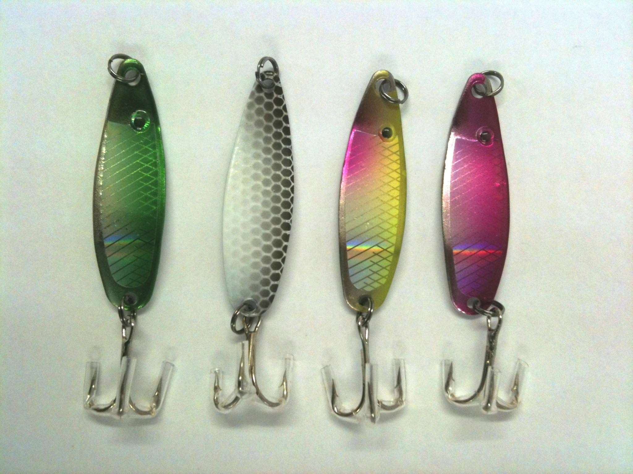 Conx2 Fish Pack of 4 Lures. Sea Course or Game 6.5g 5cm. Fishing Spoon Lure