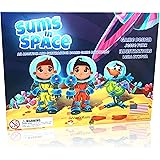 Sums in Space an Addition Subtraction Math Board Game for Kids 5-7 - First Grade Math Games, Learning Games, Educational Game