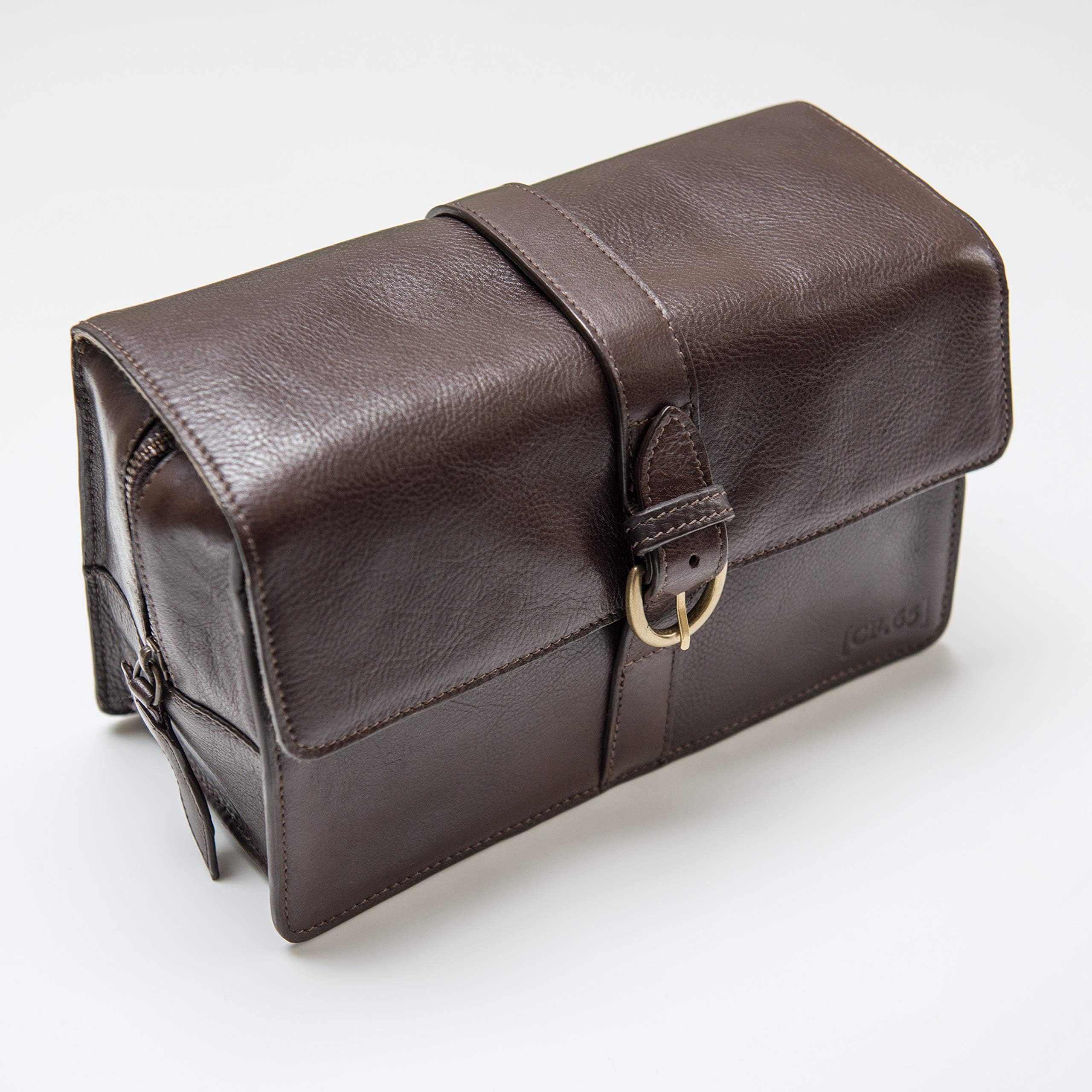 Captain Fawcett's Leather Wash Bag
