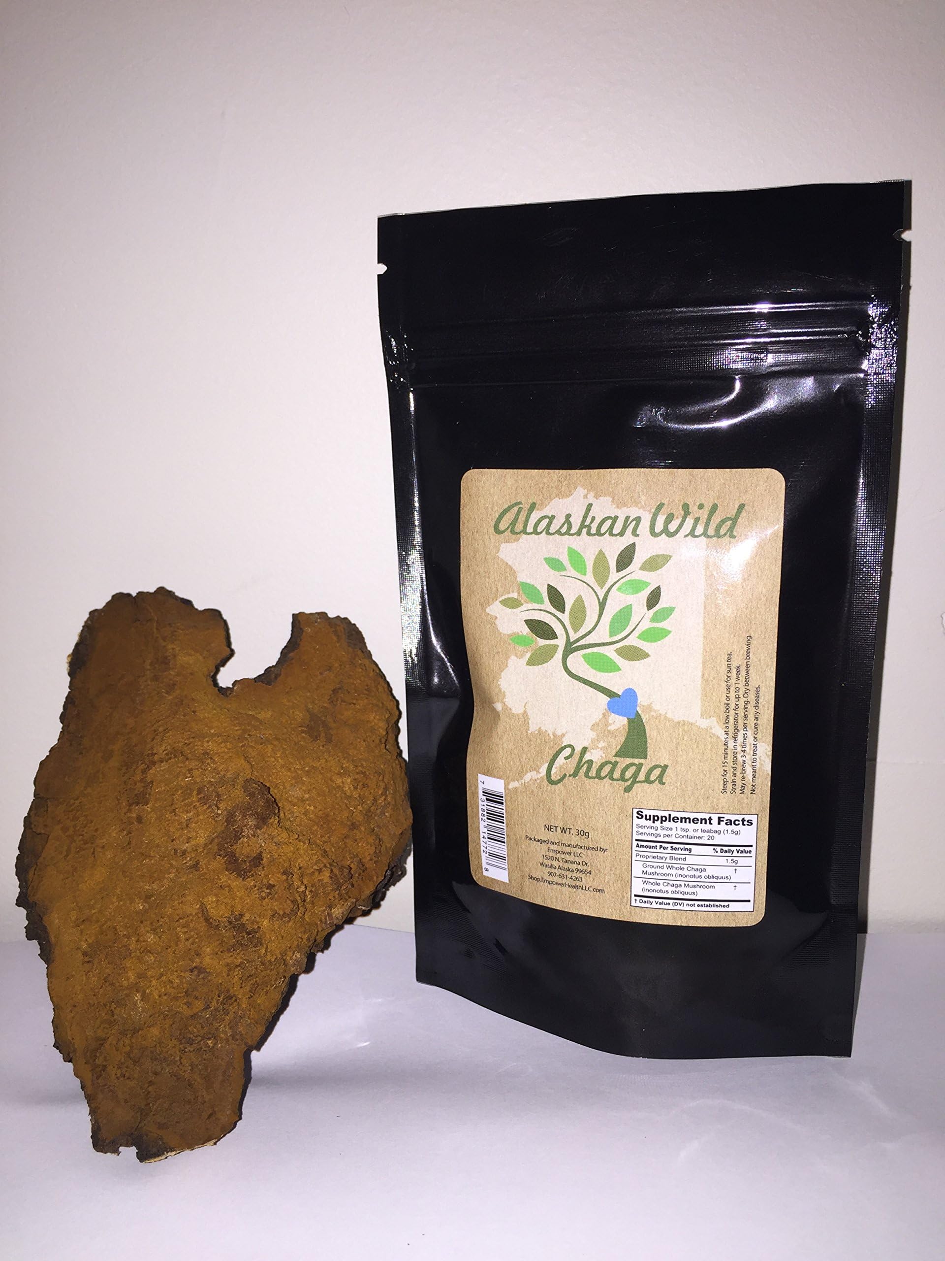 Alaskan Wild Chaga Tea Fine Ground