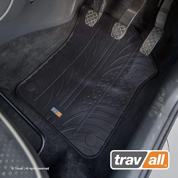 Travall Floor Mats TRM1015R VehicleSpecific Full Set of Rubber Car