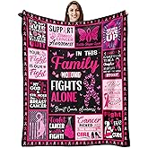 Sqovulw Breast Cancer Gifts for Woman Blanket 60x50 Inch, Breast Cancer Awareness Accessories, Breasts Cancers Survivor Gifts for Women