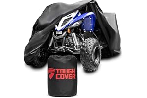 Tough Cover Premium ATV Cover, Heavy Duty 600D Marine Grade Fabric, Quad Cover for Kawasaki, Honda, Polaris, Yamaha, and More