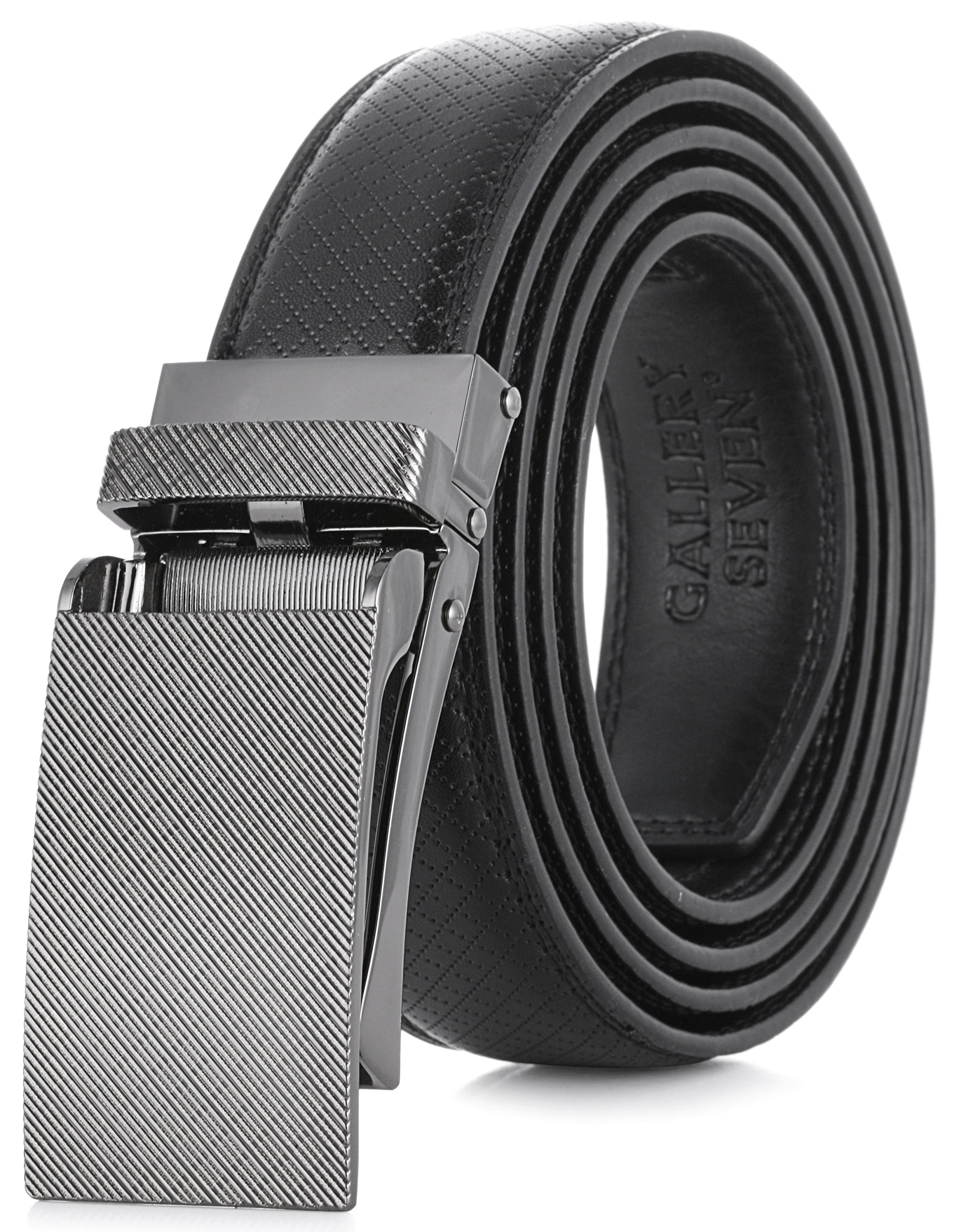 Leather Ratchet Belt For Men - Adjustable Click Belt - Casual Dress Belt
