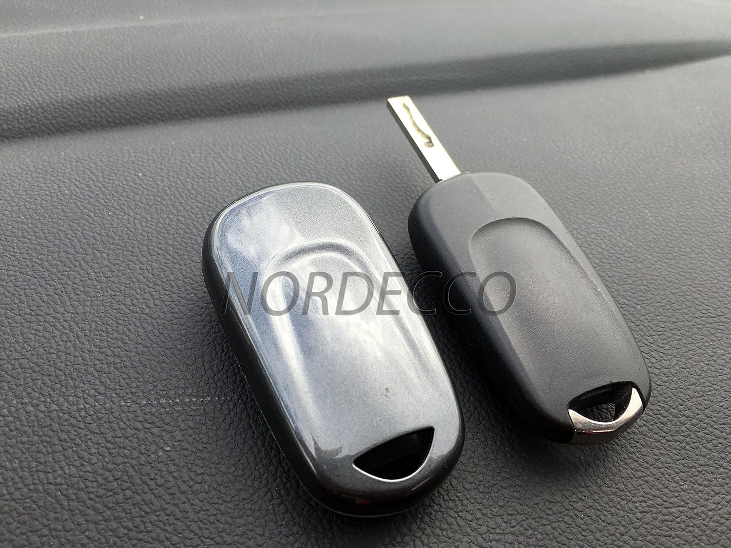 Opel ABS Hard Shell Car Key Case Compatible with Opel Mark 7 Astra Design Elite Tech Line Energy SRI 2016 2017 (Grey) - Image 3