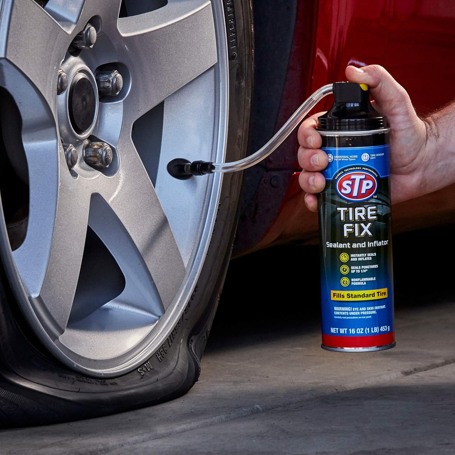 Amazon Com Stp Car Tire Inflator And Sealant For Cars Truck Wheels 19065 Automotive