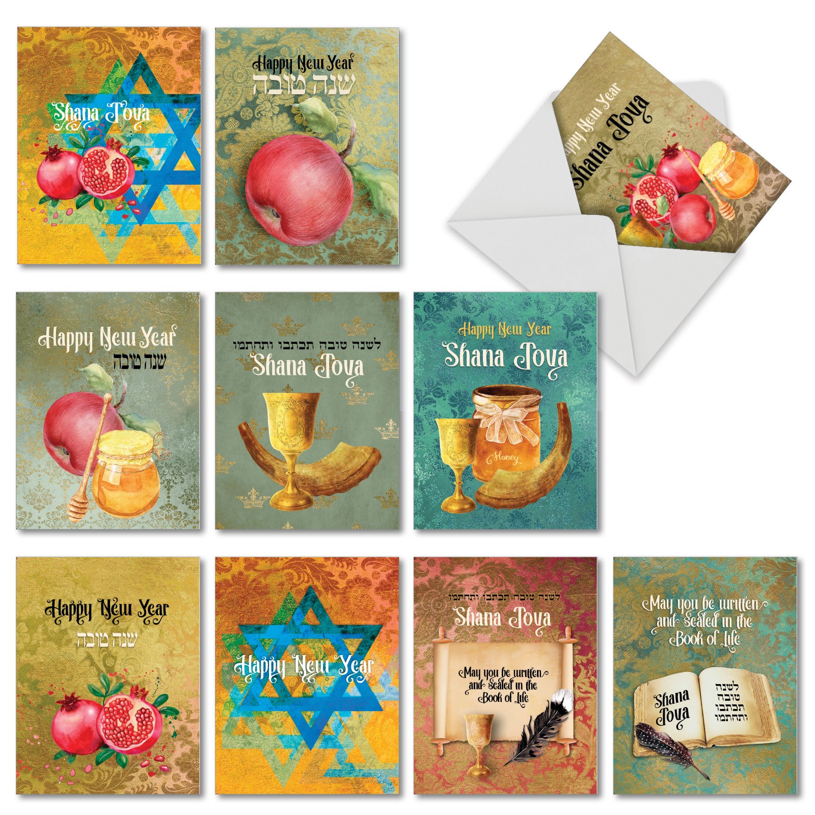 New Year Cards, Rosh Hashanah Card, Jewish