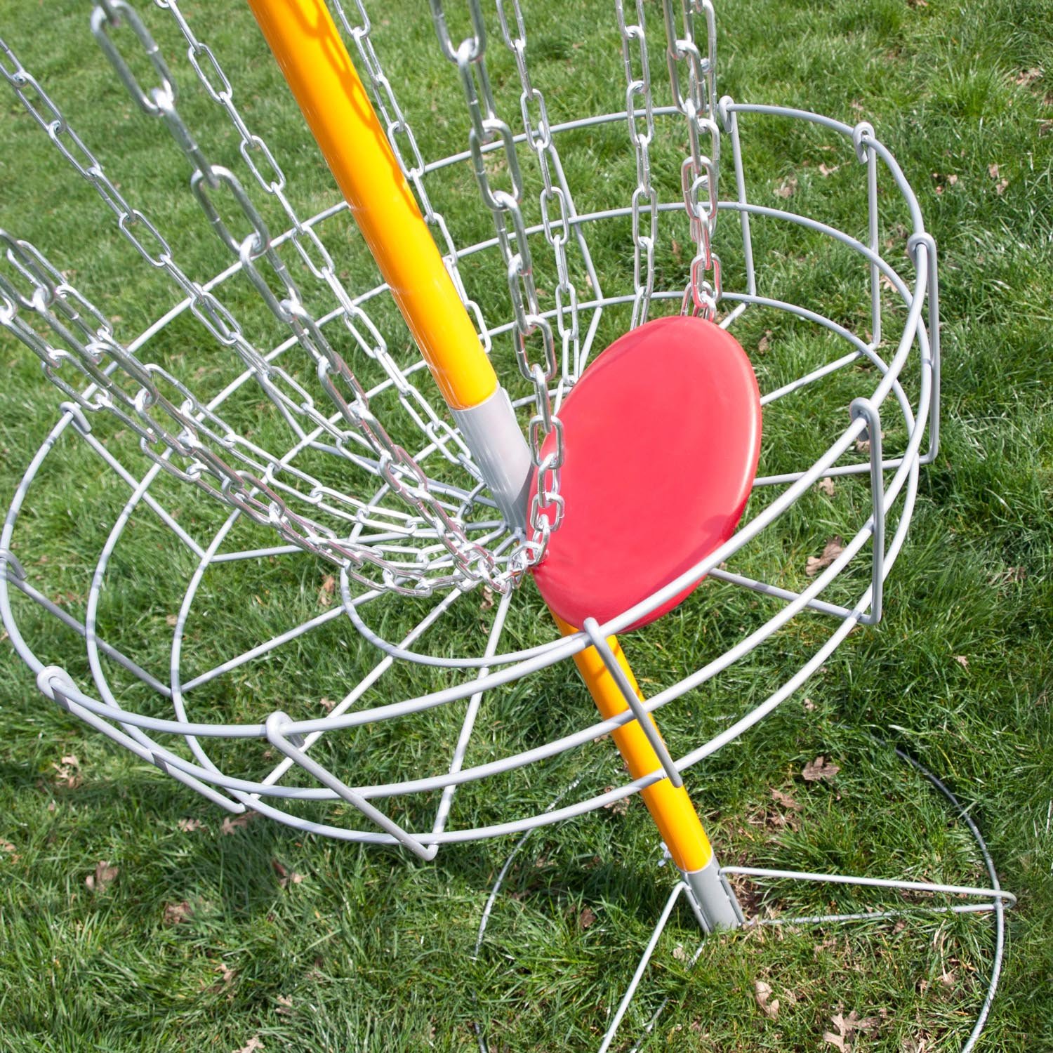 used portable disc golf basket
