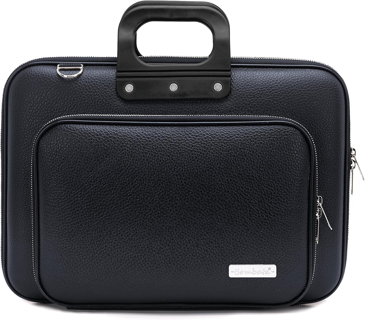 thumbnail image 2 of Bombata Classic Plus 15.6 Inch Briefcase - Dark Blue Laptop Messenger Bag 2 of 11