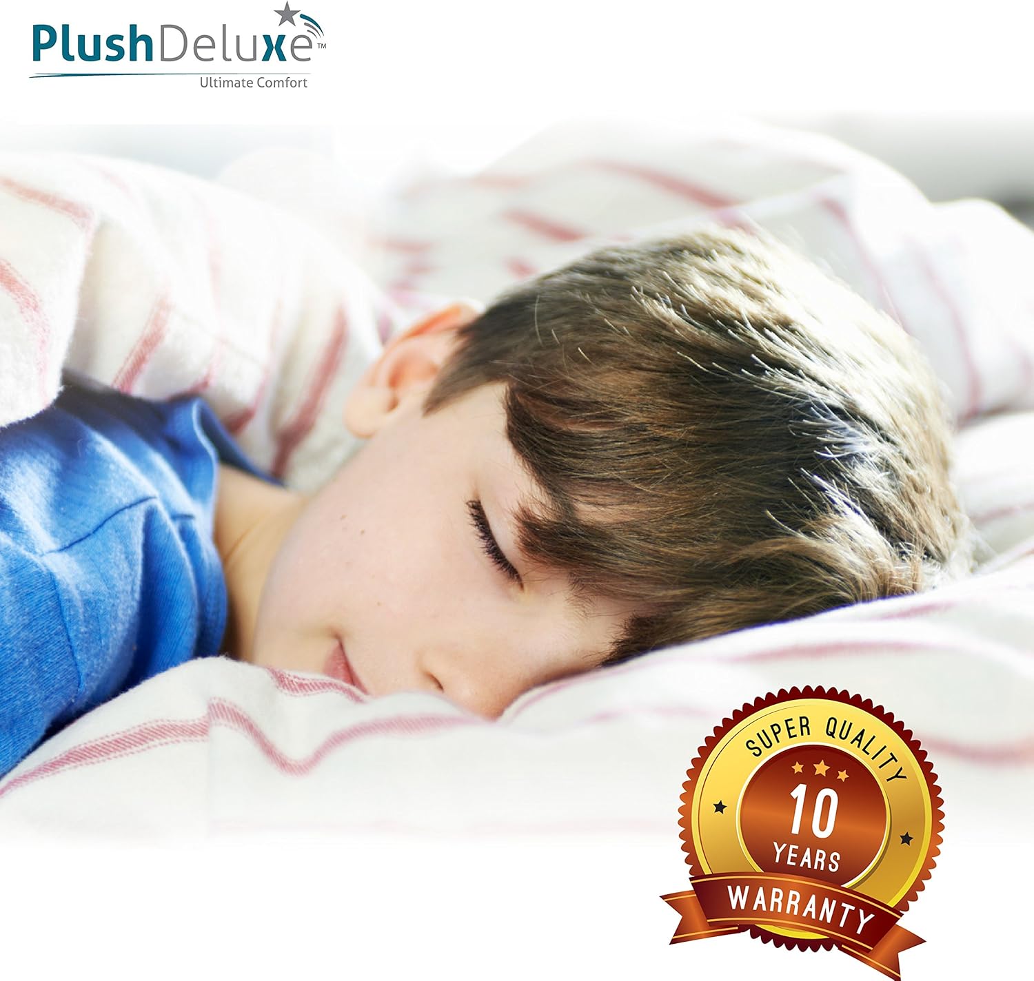 PlushDeluxe Premium Zippered Mattress Encasement, Waterproof, Bed Bug & Dust Mite Proof 6-Sided Protector Cover, Hypoallergenic Cotton Terry Surface (Fits 9-12 Inches H) Twin XL: Home & Kitchen