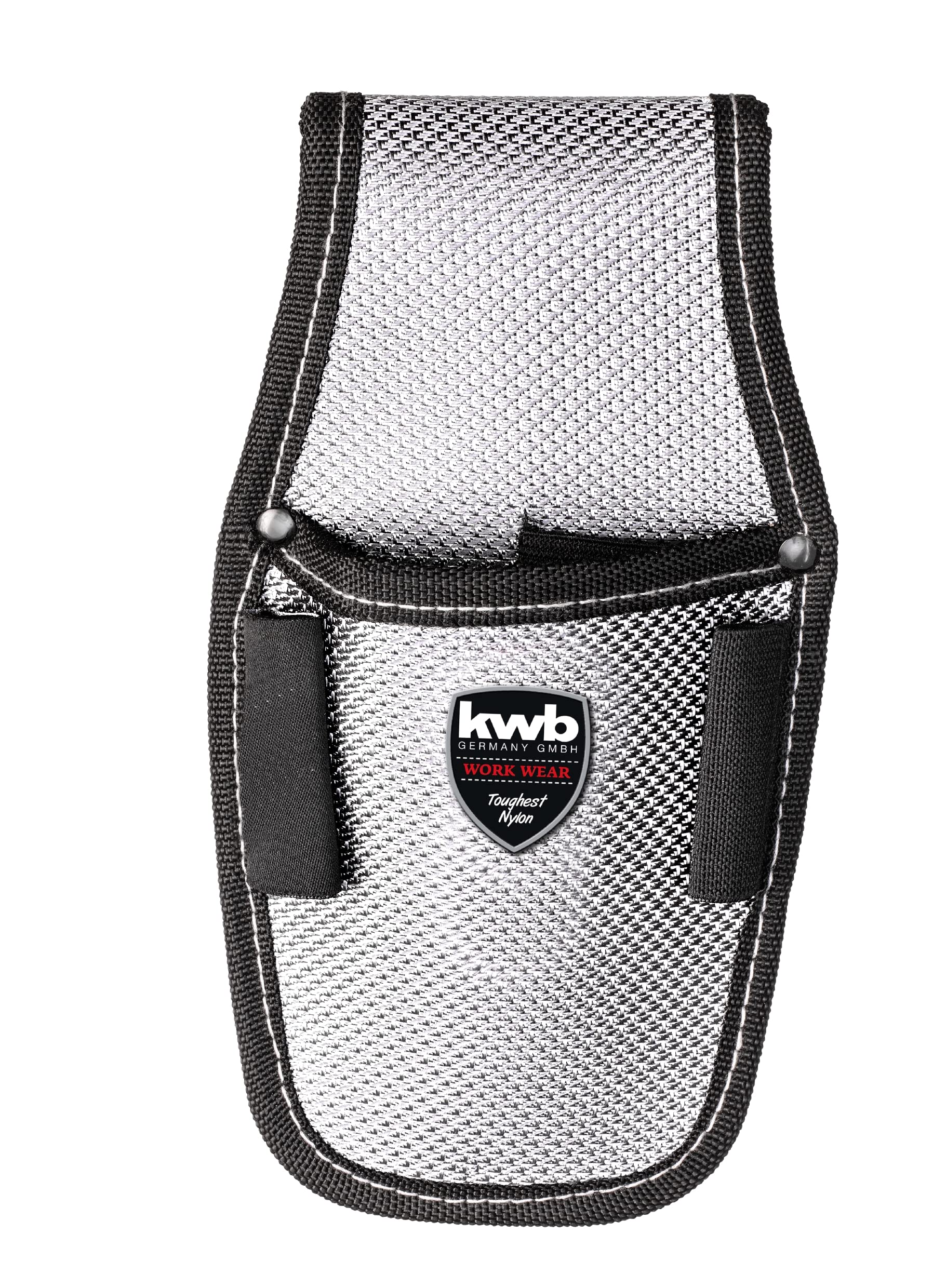 kwb Nylon Knife Holder, Silver/Black, Tool Pouch for Belt, Durable and Water-Resistant