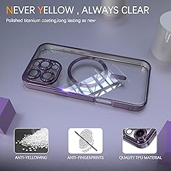 IAIYOXI Magnetic Clear Case for iPhone 12 Pro Max