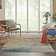 Nourison Celestial Modern Abstract Sealife 5'3" x 7'3" Area -Rug, Easy -Cleaning, Non Shedding, Bed Room, Living Room, Dining Room, Kitchen (5x7)