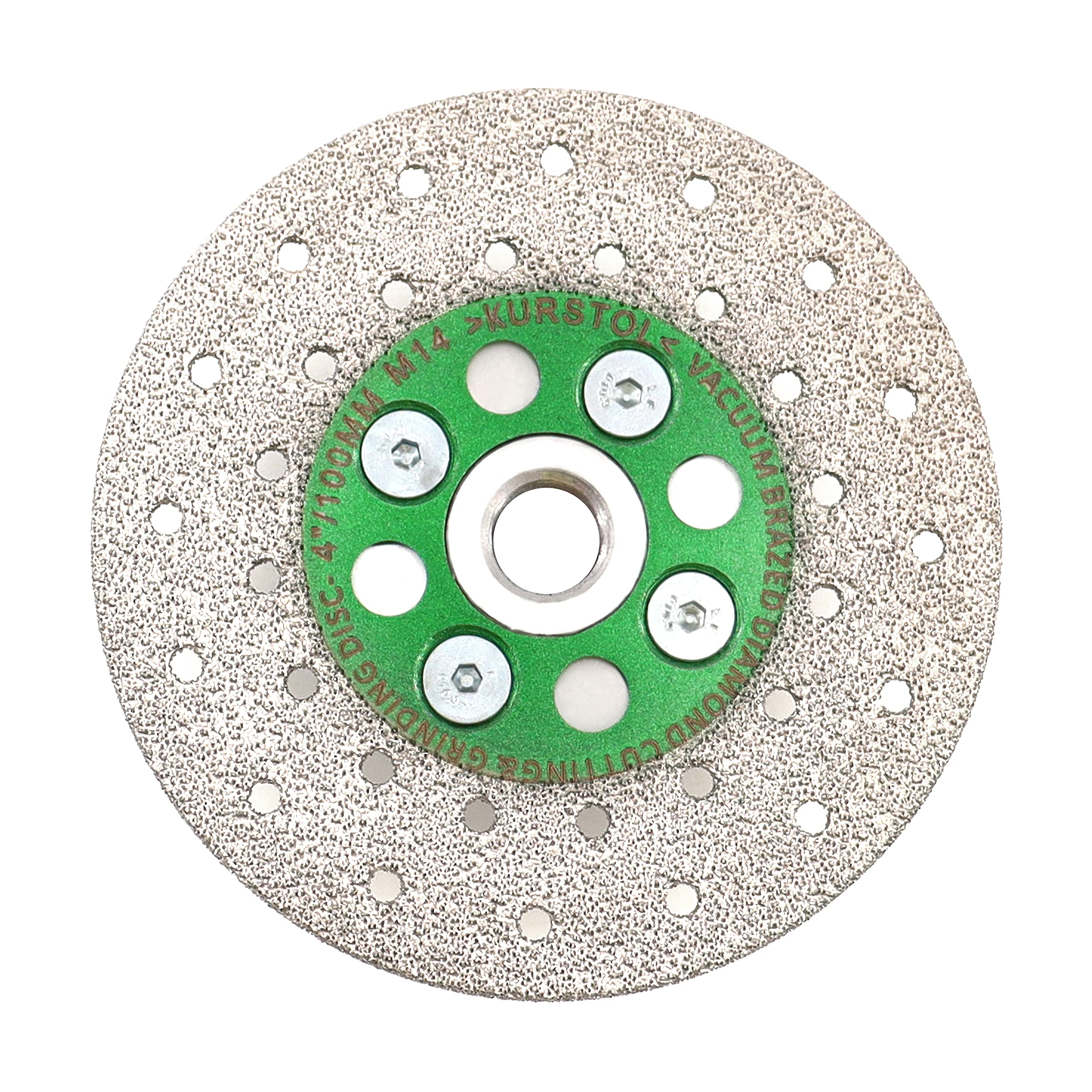 KURSTOL Grinding Cutting Diamond Blade - Diamond Grinding Wheel 4"/100mm X M14 Arbor,Granite Grinding Wheel for Beveling Shaping Porcelain Stoneware,Tile,Ceramic,Granite,Concrete