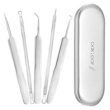 Oakleaf Blackhead Remover Kit Premium 5in1 Acne Pimple Comedone