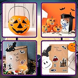 LINAYE 24 Sheets Halloween Stickers for