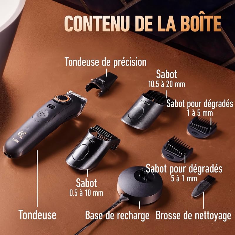 Tondeuse Barbe Homme Pro Max, Electrique, Noire