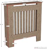 Vida Designs Chelsea Radiator Cover Small Unfinished MDF 82x78x19cm view 8