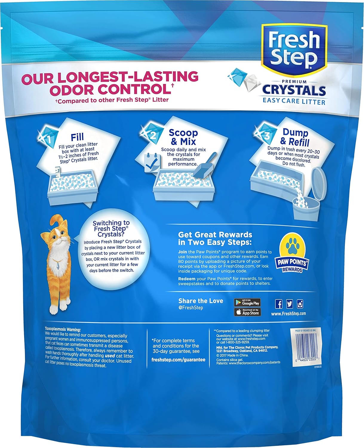 Fresh Step Crystals, Premium Cat Litter, Scented, 16 Pounds (Package May Vary) : Pet Supplies