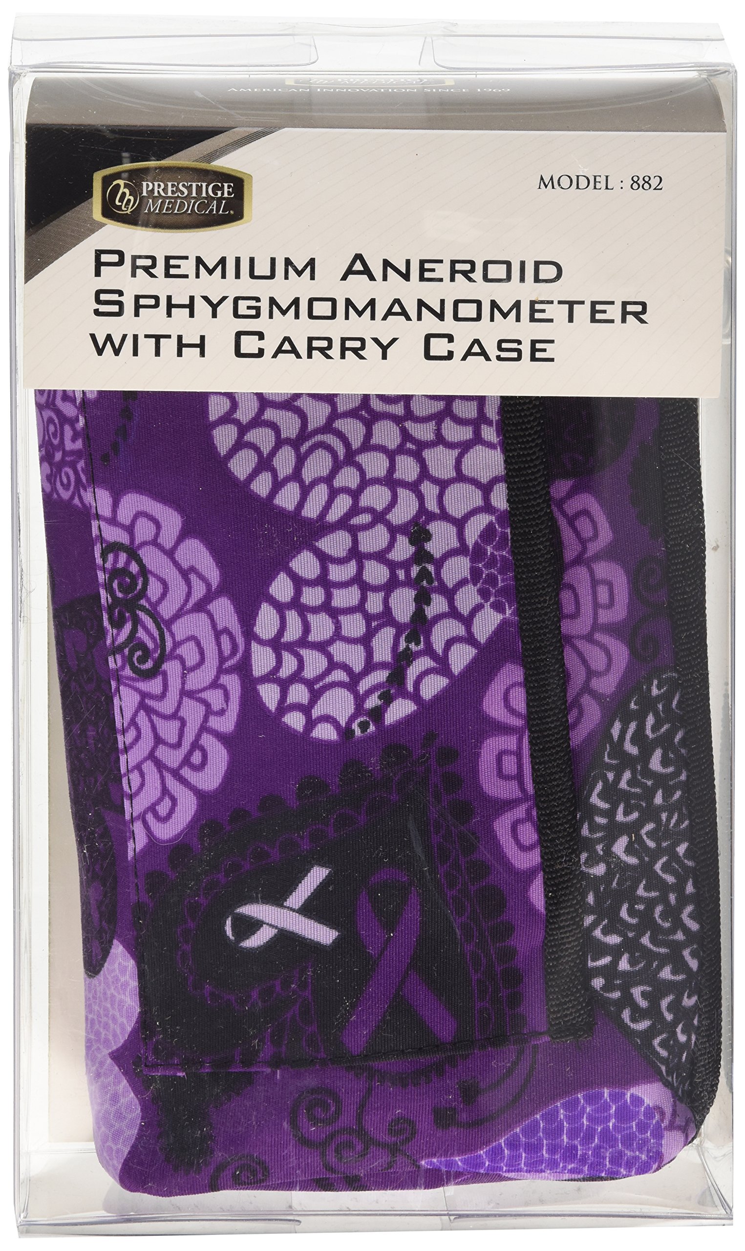 NCD Medical Blood Pressure Monitor with Matching Pencil Case Ribbons/Hearts Purple