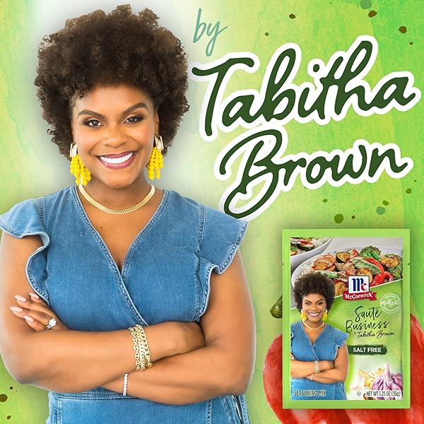 MCCORMICK SAUTÉ BUSINESS SEASONING MIX BY TABITHA BROWN, 1.25 OZ