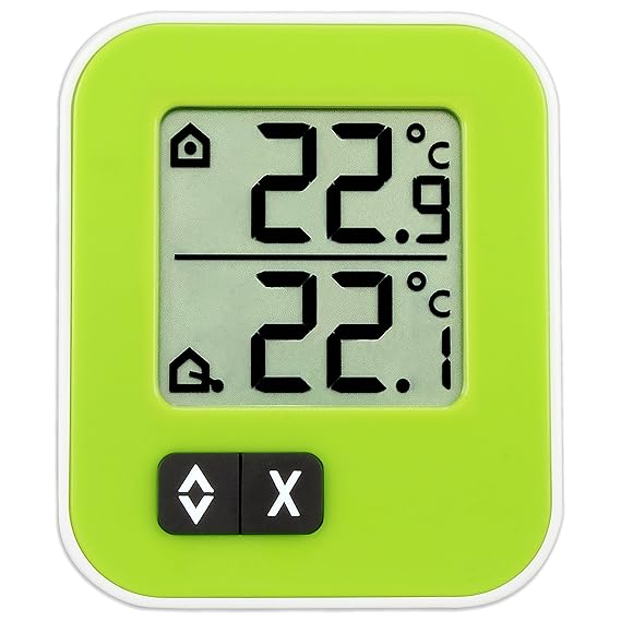 TFA Dostmann Moxx digitales Innen-Außen-Thermometer, 30.1043.04, Höchst- und Tiefwerte, zur Temperaturüberwachung