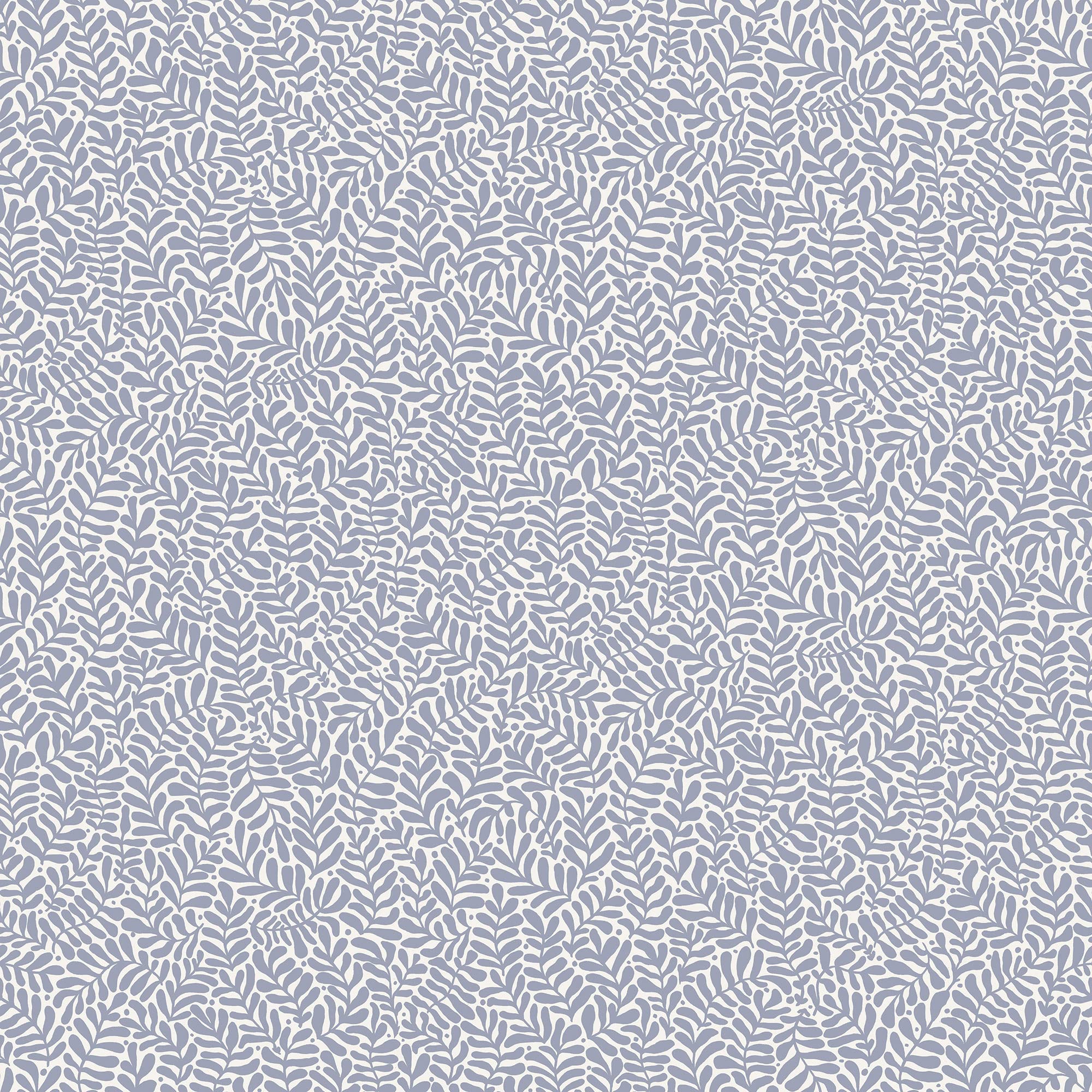 Galerie S55002 Sommarang Mono Leaf Wallpaper, Light Blue, 10.05m x 53cm