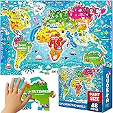 Quokka Giant Floor Puzzles for Kids Ages 3-5 - 2x3 Feet 48 Piece Puzzles for Kids Ages 4-8 - Educational Toys on Large Puzzle
