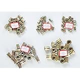 Q&R 100pcs Steel Rivet Nut Rivnut Insert Nutsert #8-32 #10-24 1/4-16 5/16-18 3/8-16