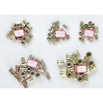 100 PCs 10-32 Aluminum Flange Nutserts Rivet Nut Rivnut Nutsert