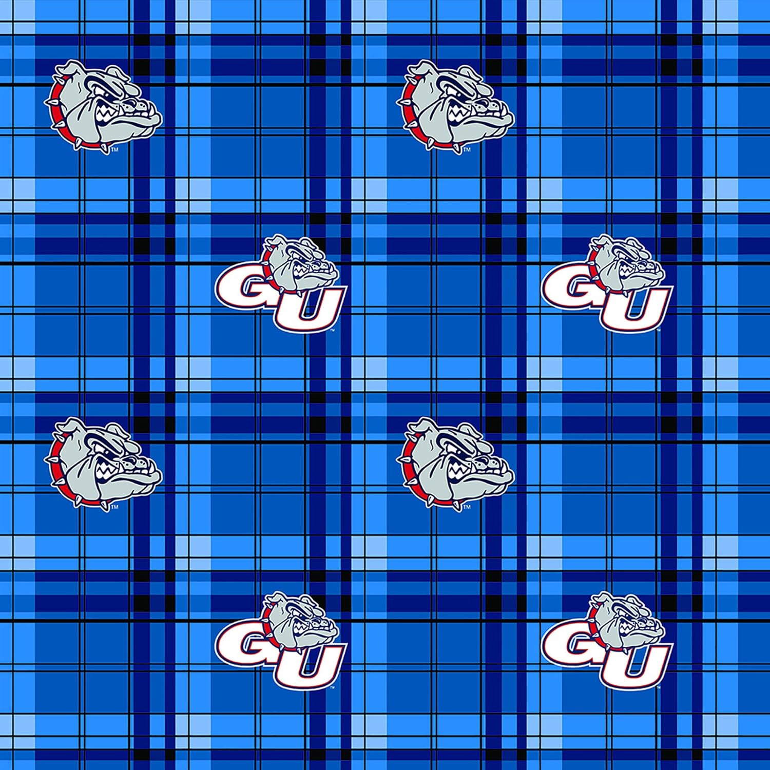 Gonzaga Fleece Blanket Fabric FabricGonzaga Plaid Fleece