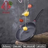INTIGNIS Deep Non-Stick Frying Pan with Lid 24 cm GREBLON Ceramic Induction view 3