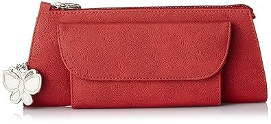 Butterflies Womens Clutch (Red)(BNS 2108)