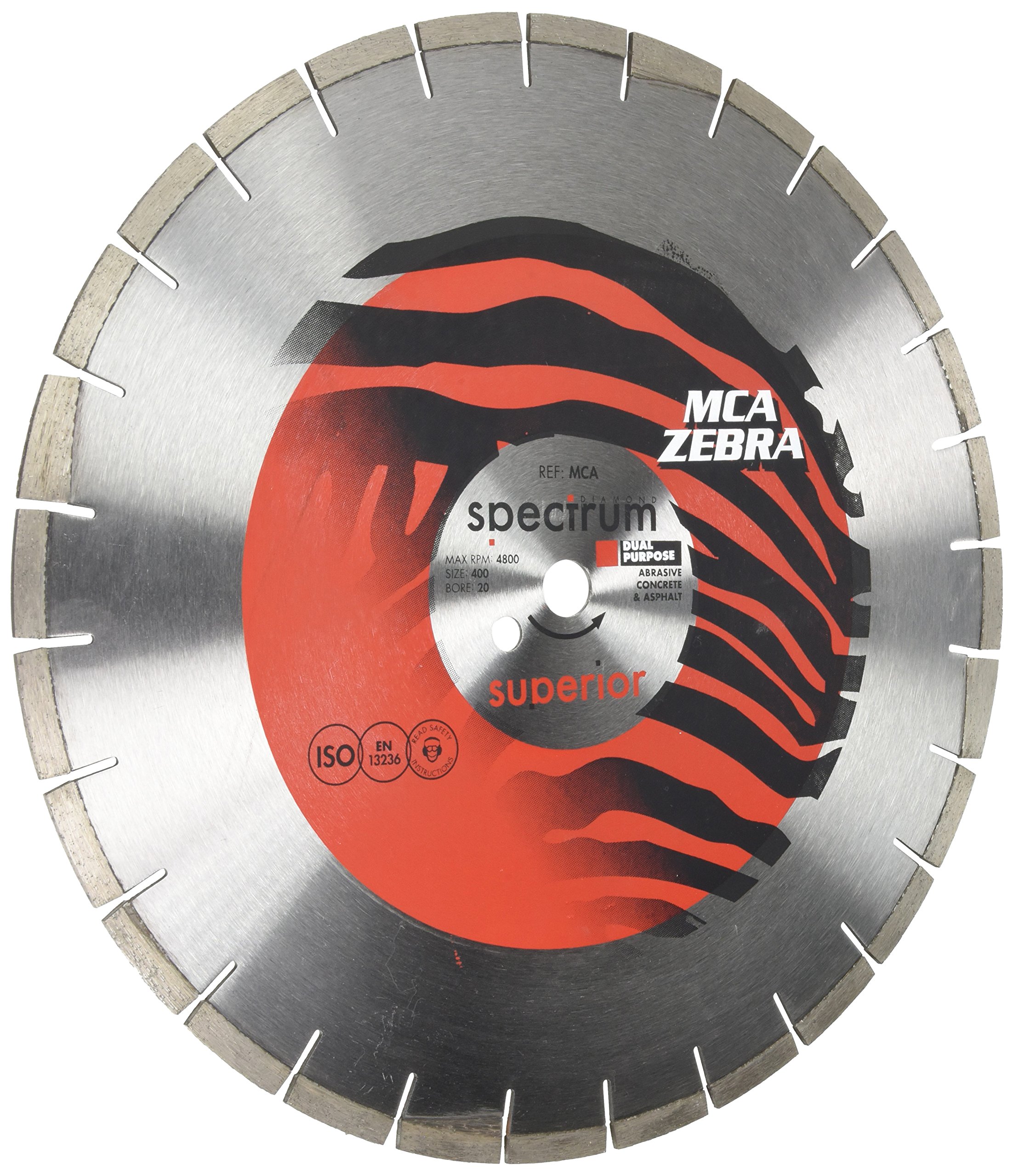 OX Spectrum Pro Zebra Dia Blade - Abrasive - 400/20mm