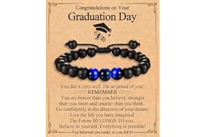 FIEEFX Graduation Gifts for Him Boys Men 2024 High School/Kindergarten/Preschool/ 5th 6th 8th Grade/College/Master Degree/Middle School Graduation Gifts Bracelet for Son Grandson Nephew Boyfriend Friend