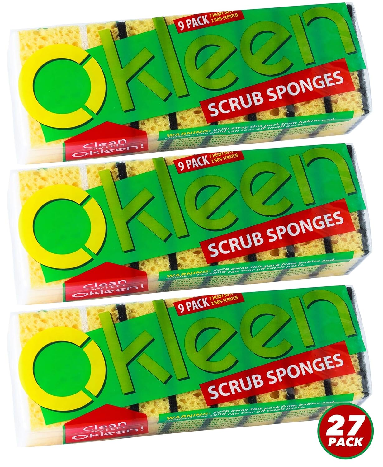 Amazoncom Best Kitchen Sponges For Daily Cleaning Pack Of 27 Size