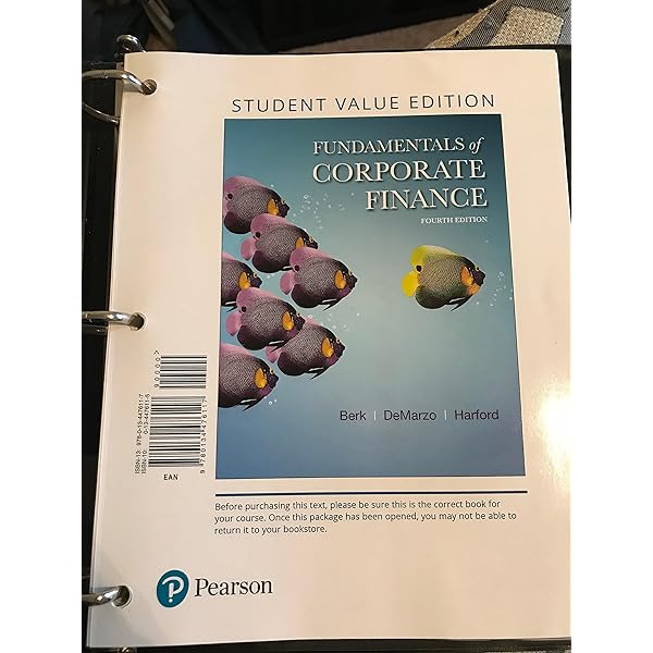 Amazon.com: Fundamentals of Corporate Finance, Global