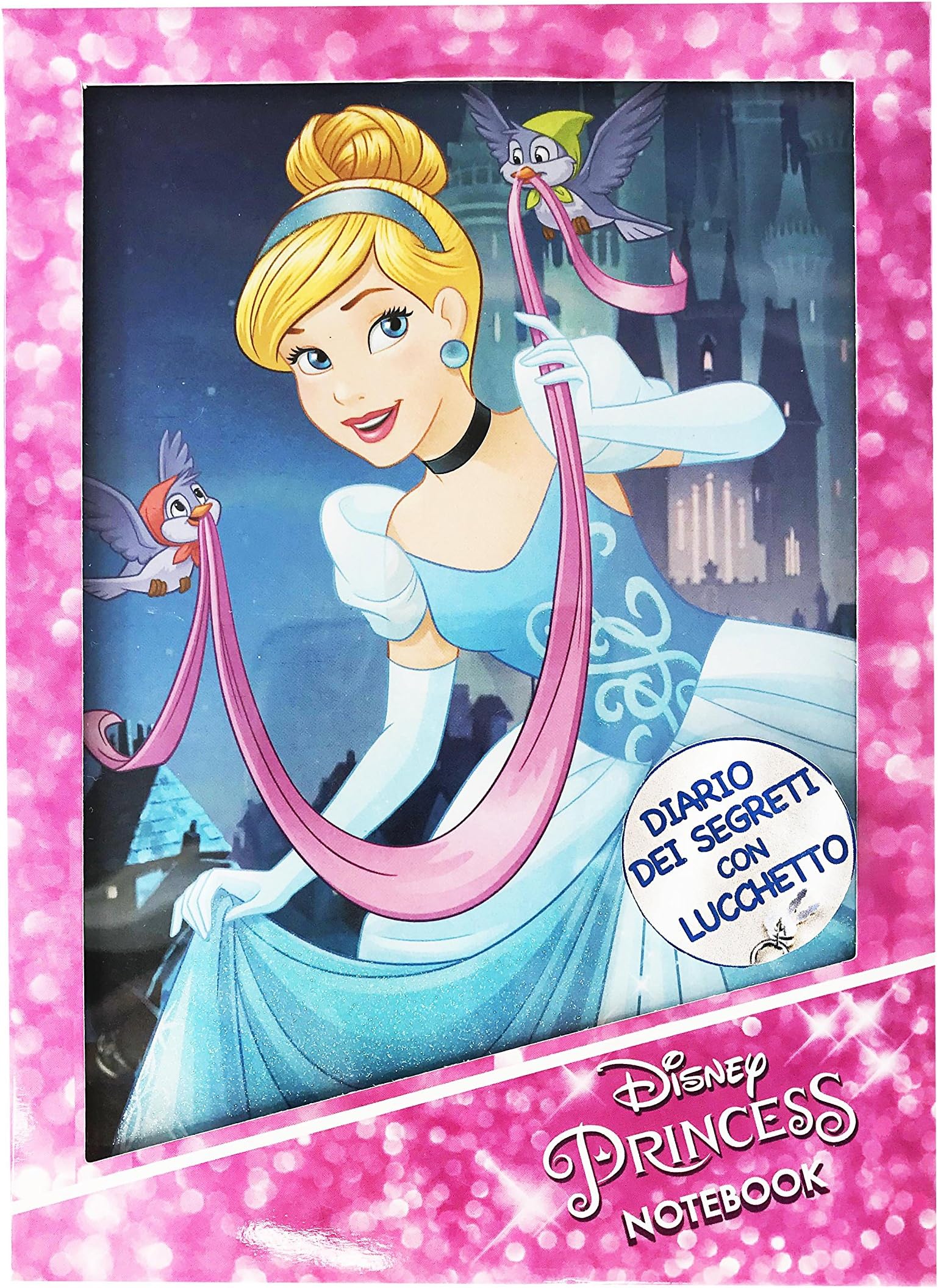 Memory Technology ed97319 Cinderella of Secrets Diary with Padlock – Internal Printed Colour
