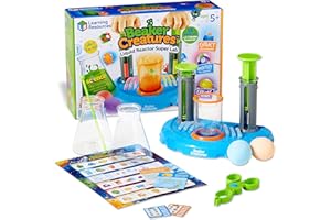 Learning Resources Beaker Creatures Liquid Reactor Super Lab,Ages 5+,15 pieces, Homeschool, STEM, Science Exploration Toy, Science Kit