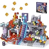 EWED 200PCS Magnetic Blocks - Easter Toys for Kids, Magnetic Building Blocks Cubes Tiles, Stacking Magnets School STEM Game Toys Gift for Toddlers Boys Girls Ages 3+ Birthday Party Supplies - Castle