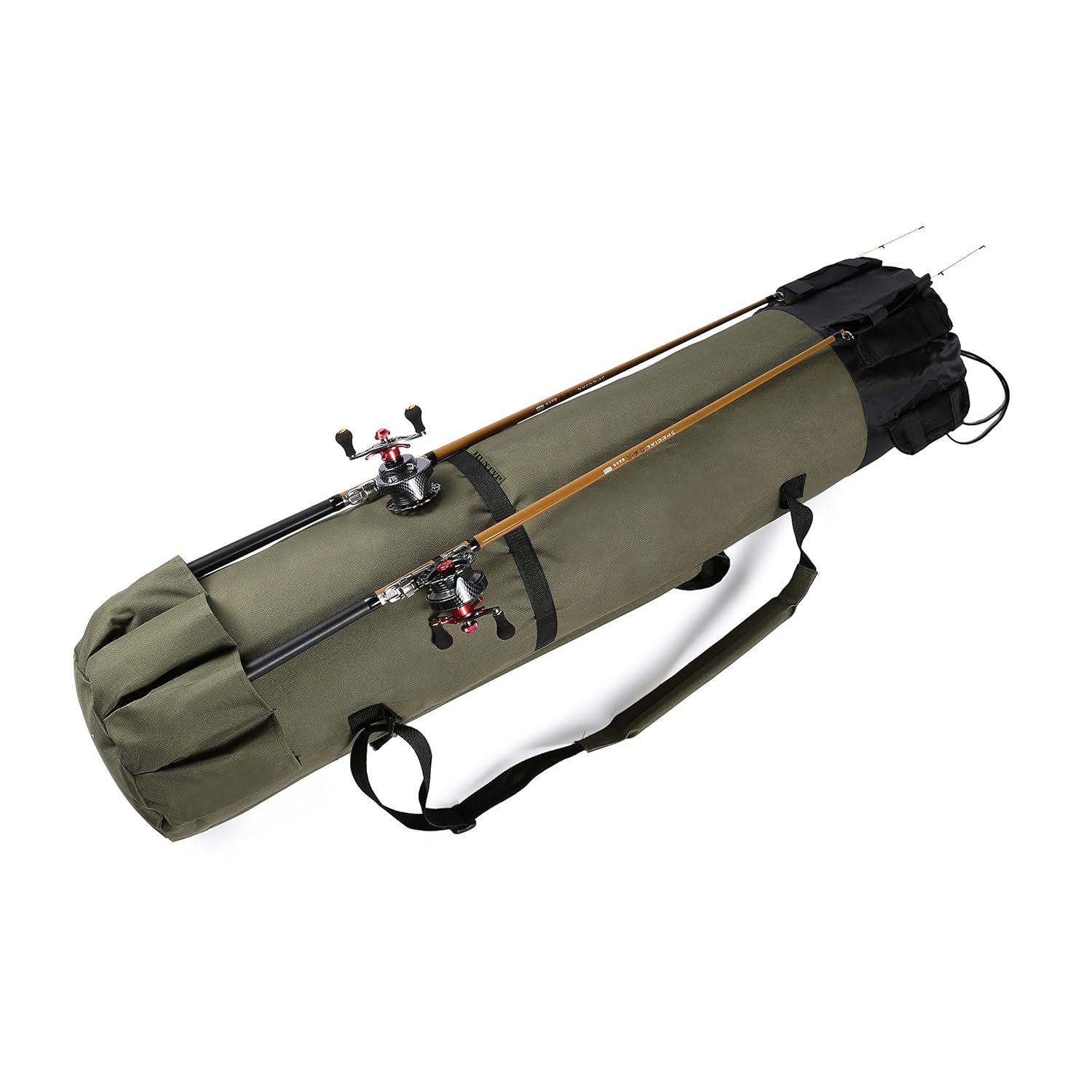 Fishing Bag Fishing Rod Reel Case Carrier Holder Fishing Pole Storage